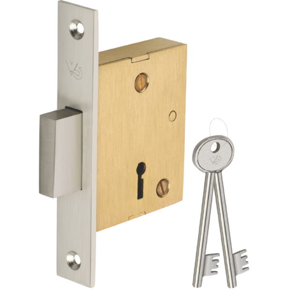 BRASS DEAD LOCK 6 LEVER DOUBLE TURN 50,65 & 75 MM